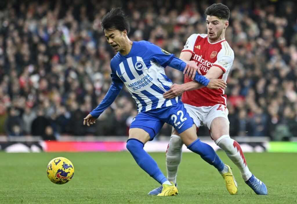 Kaoru Mitoma trong màu áo Brighton