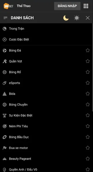 188bet Thể Thao Saba