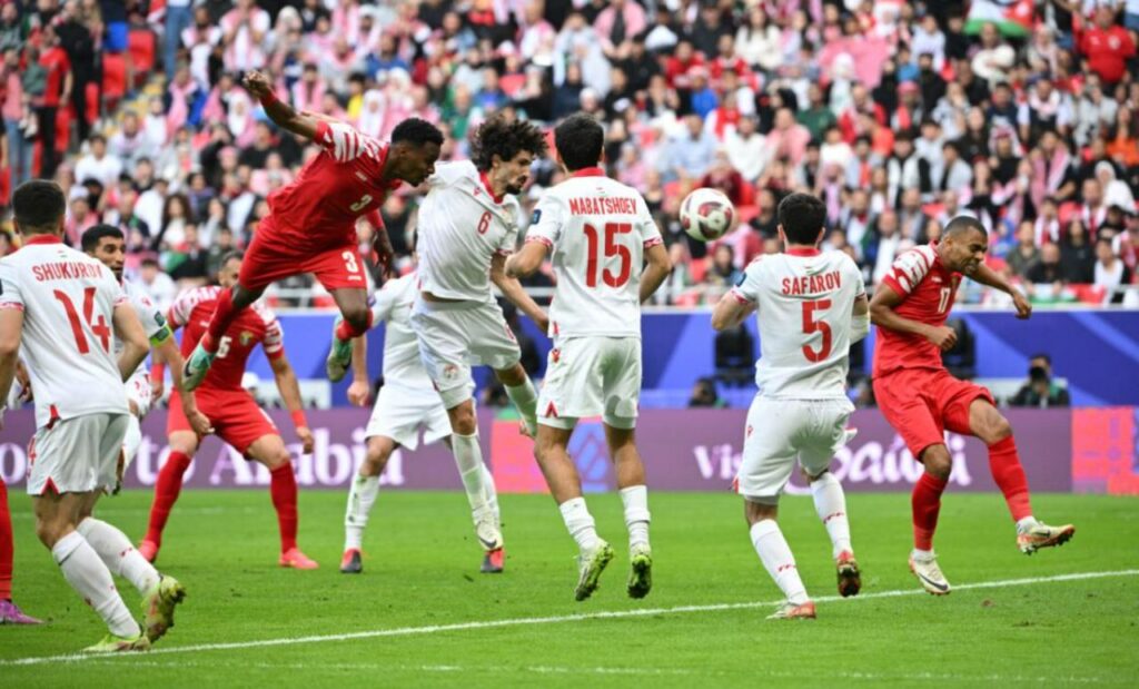 Pha bóng mở tỉ số trận đấu, Tajikistan 0-1 Jordan