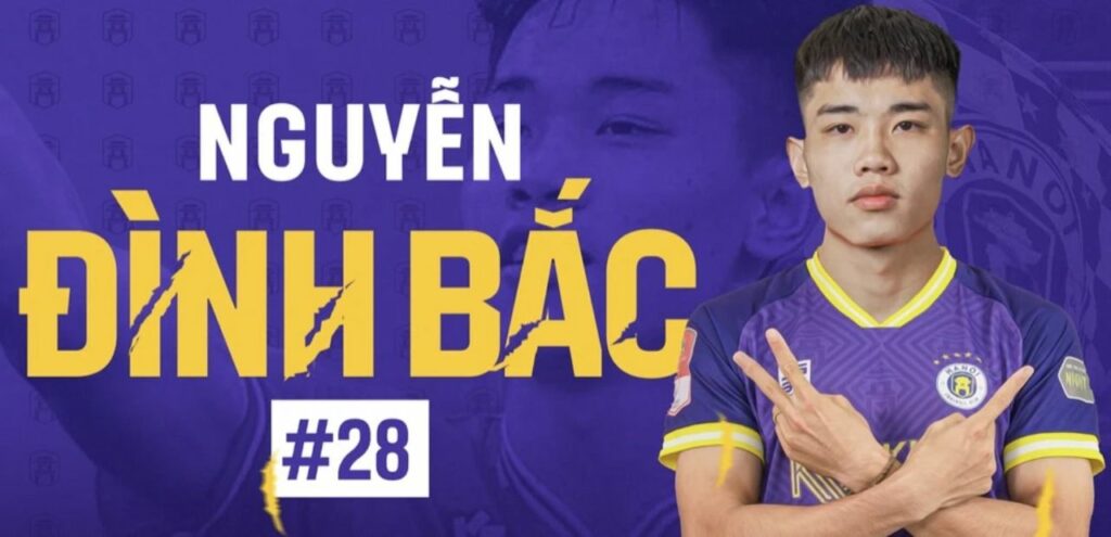 Sao trẻ Nguyễn Đình Bắc khoác áo CLB Hà Nội