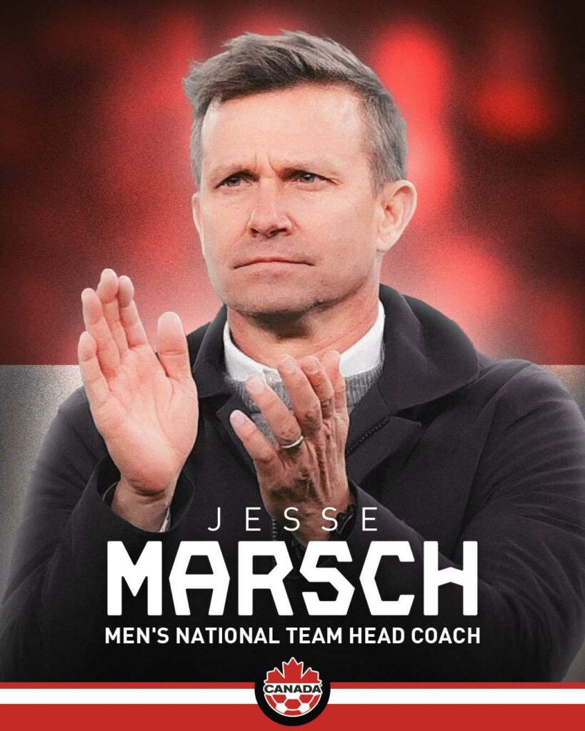 Jesse Marsch, mục tiêu tiềm năng cho vị trí HLV trưởng đội tuyển Hàn Quốc, đã lựa chọn dẫn dắt ĐTQG Canada.