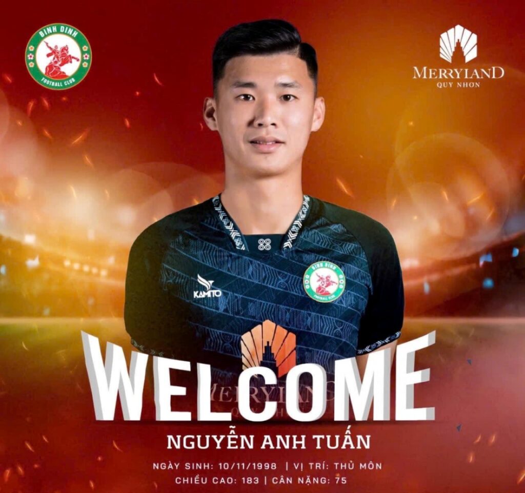 Chuyền nhượng V-League 2024/25: Thủ thành Tuấn Anh được Quy Nhơn Bình Định chiêu mộ trước thềm V-League 2024/25.