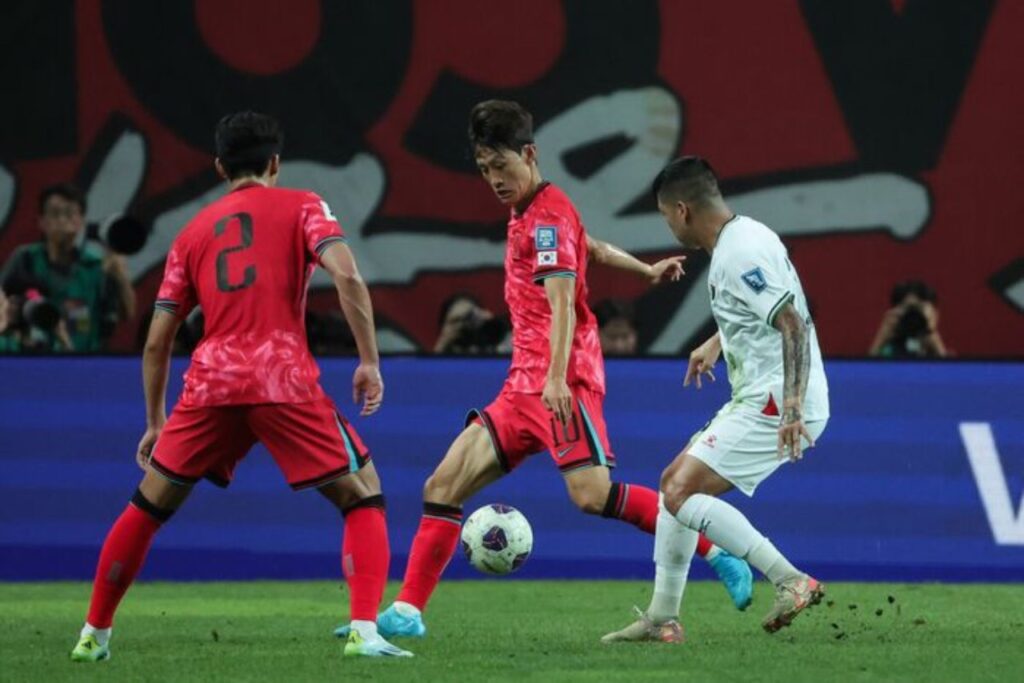 Hàn Quốc áp đảo đối thủ trong hầu hết trận đấu Hàn Quốc 0-0 Palestine