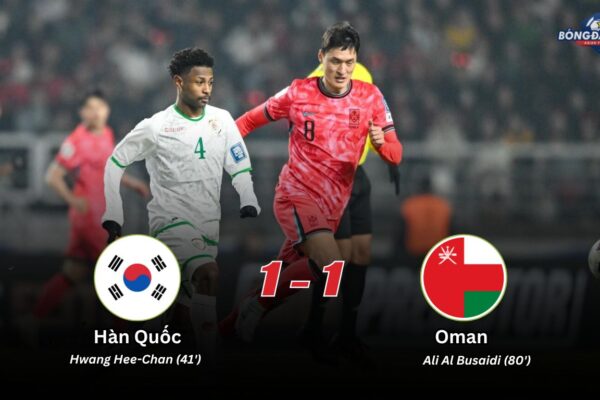 Hàn Quốc 1-1 Oman