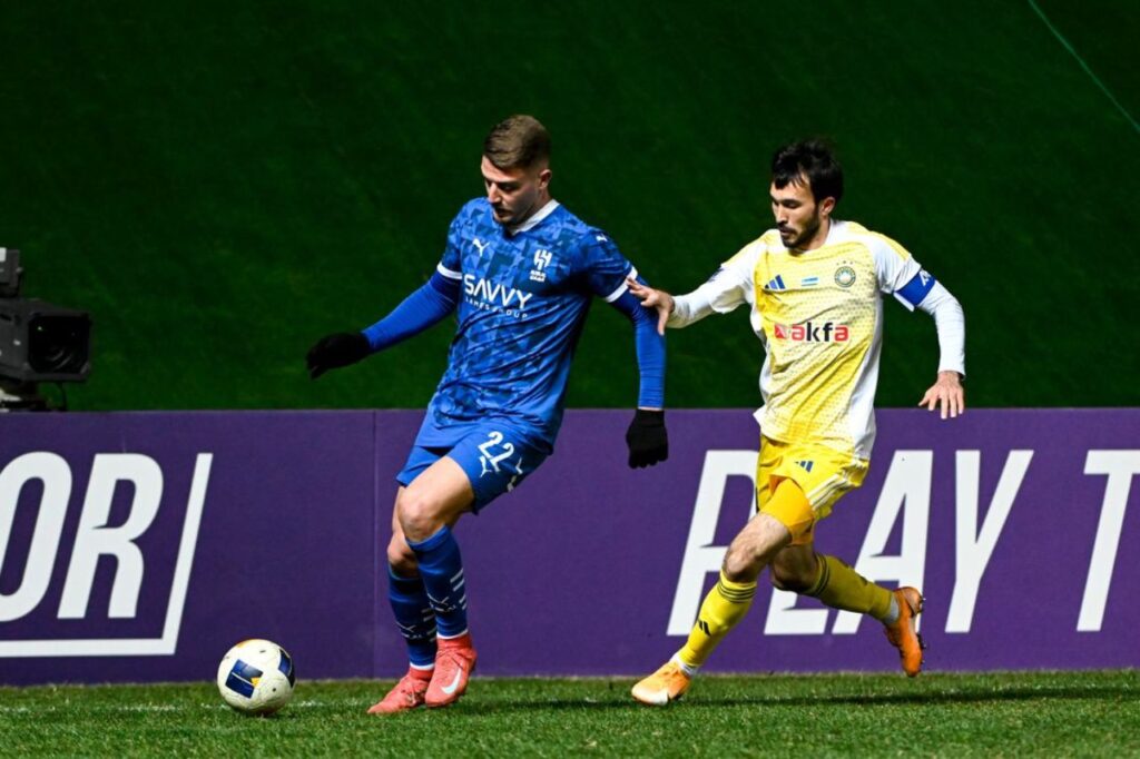Al Hilal tiếp tục sa sút với trận thua trước Pakhtakor, Lượt đi vòng 1/8 AFC Champions League