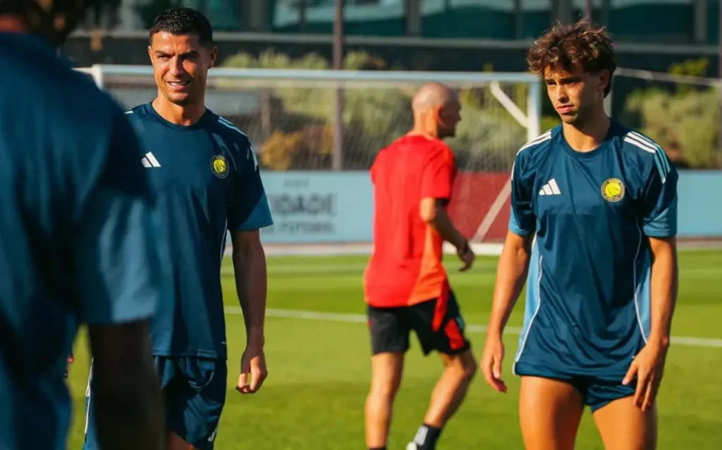 Sự kết hợp của bộ đôi Joao Felix và Ronaldo đang rất được mong chờ.