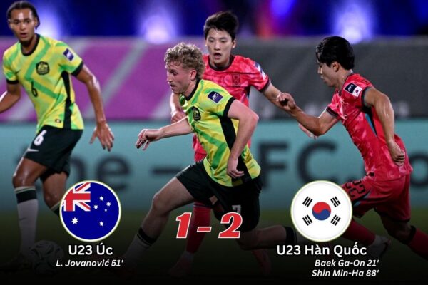 U23 Úc 1-2 U23 Hàn Quốc