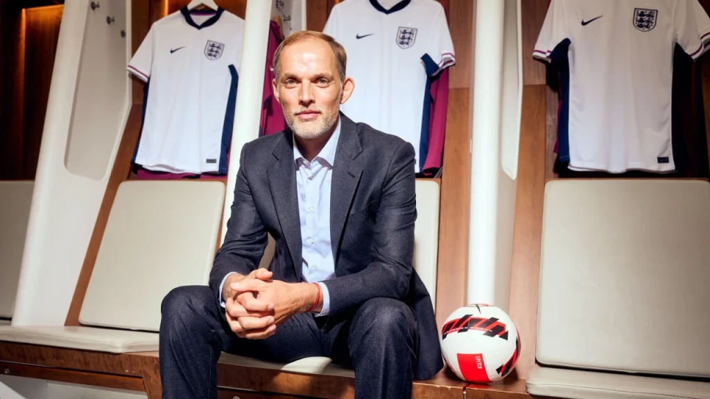 HLV Thomas Tuchel mang đến triết lý pressing hiện đại cho tuyển Anh. Ảnh: SkySport