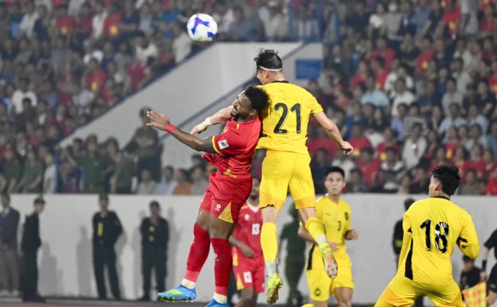 Đội tuyển Việt Nam giành chiến thắng 3-1 trước Malaysia, giành vé dự Asian Cup 2027. Ảnh: VnExpress