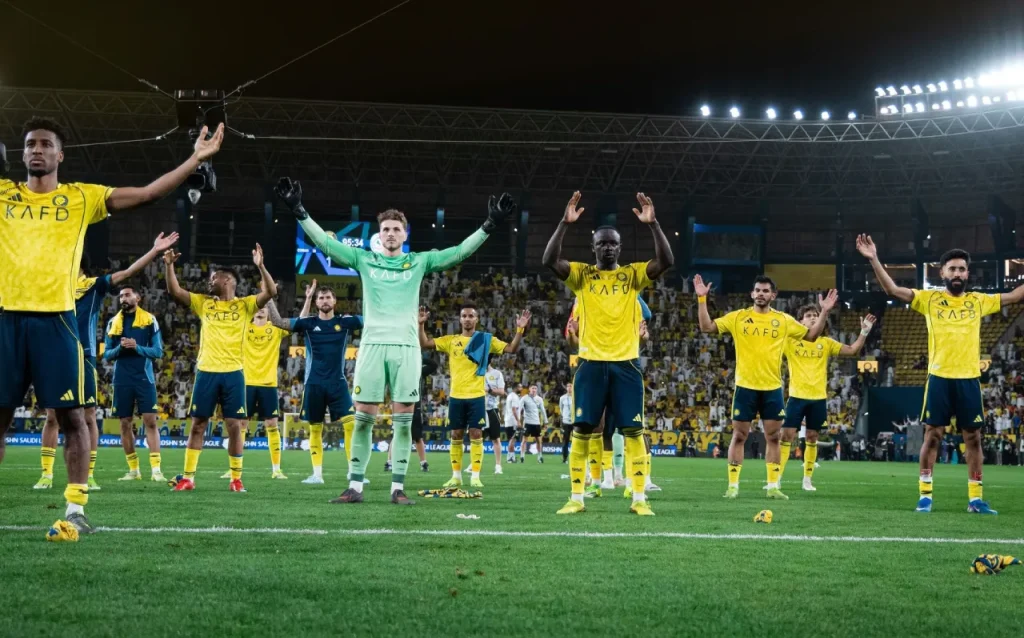 Al nassr lên ngô vô địch saudi pro league 2025/26.